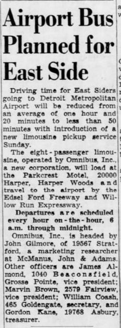 Parkcrest Motel (Parkcrest Inn) - Feb 1964 Airport Bus (newer photo)